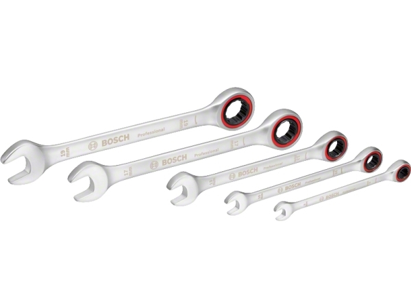Bosch 1.600.A02.Z3d, Chrom-Vanadium-Stahl, 8,10,13,17,19 Mm, 5 Stück(E), Chrom