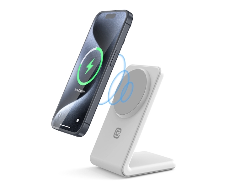 Crong Wireless Charger, Indendørs, Usb, Trådløs Opladning, Hvid