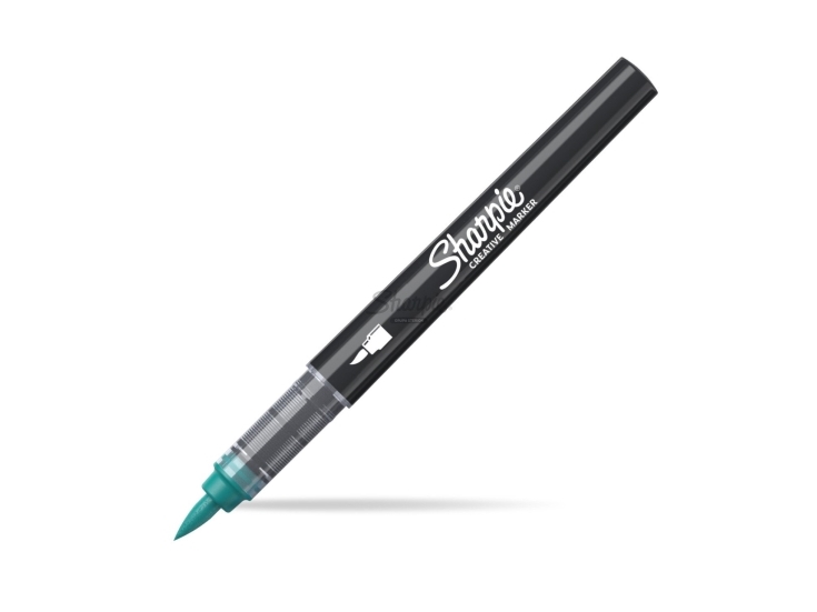 Sharpie 2218068, 1 Stück(E), Grün, Pinselspitze, Schwarz, Acrylbasierte Tinte