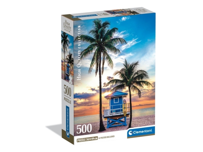 Clementoni Puslespil 500 Pcs CB High Quality Collection Miami Beach Florida