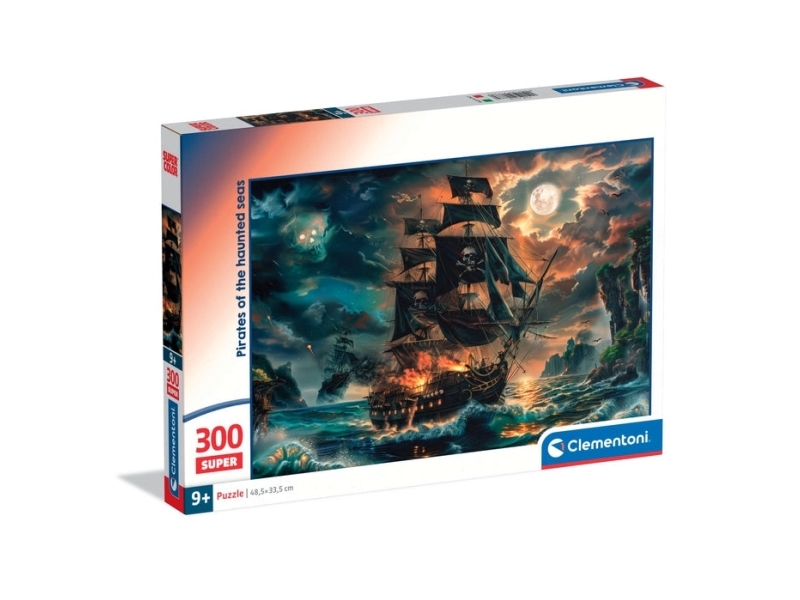Clementoni Puslespil - Pirates Of The Haunted Seas - 300 Brikker