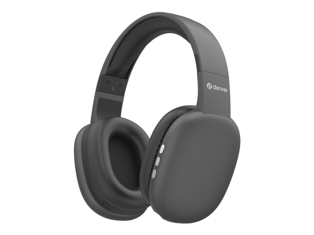 Denver - Headset - Fuld Størrelse - Bluetooth - Trådløs, Kablet - 3,5 Mm Jackstik
