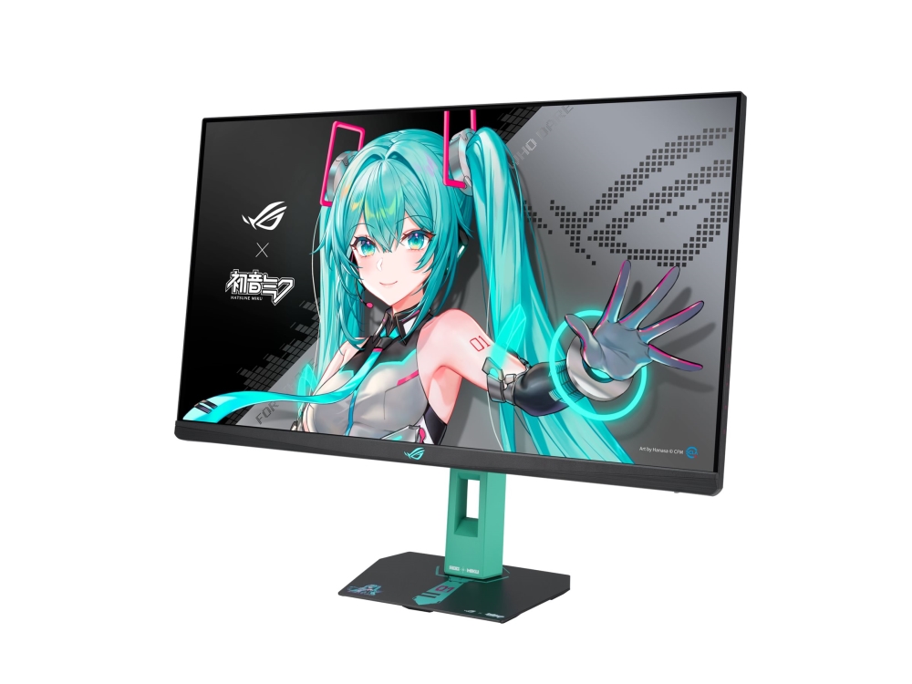 ASUS ROG Strix XG27ACMEG-G - Hatsune Miku Edition - LED-skärm - spel - 27 - 2560 x 1440 QHD @ 260 Hz - Fast IPS - 400 cd/m² - 1000:1 - DisplayHDR 400 - 0.3 ms - HDMI, DisplayPort, USB-C | Spel - Bildskärmar & tillbehör - Bildskärmar | GameStuff