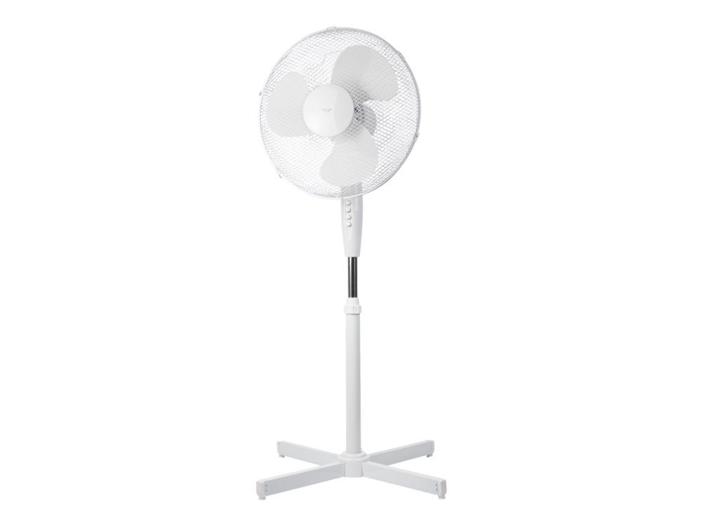 DELTACO FT-530 - Fläkt - golvstående - 41 cm - vit | Ventilation & Klimat - Ventilation - Fläktar | GameStuff