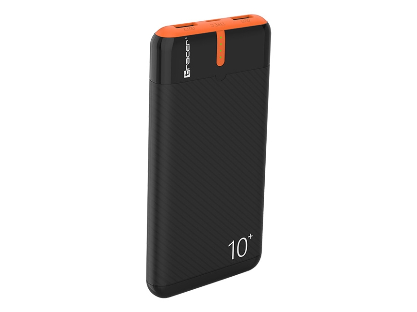 Tracer Energo, 10000 Mah, 3,7 V, Sort, Orange