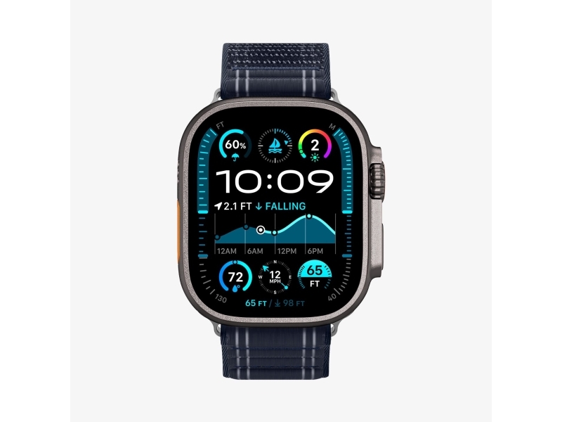 Spigen WBF0, Band, SmartWatch, Marineblå, Apple, Apple Watch (44/45mm), Apple Watch 10/11 (46mm), Apple Watch Ultra (49mm), Nylon