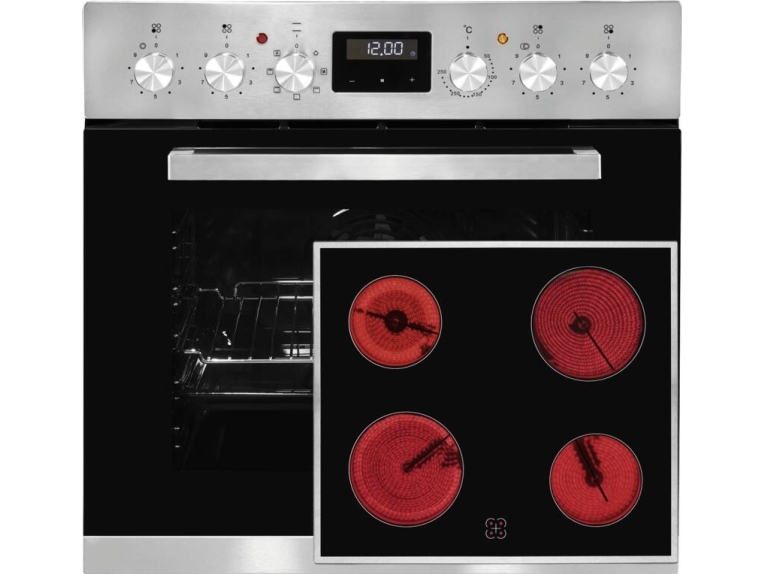 Exquisit EHE 157-2 UR-Set, Keramisk, 4 zone(s), Keramisk, Sort, Berøring, 59,2 cm