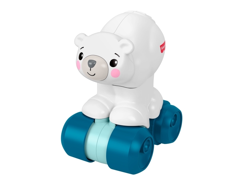 Fisher-Price Crawl-After Polar Bear, aktivitetsleksak för baby för krypande lek med sensoriska detaljer, 0,75 År, Plast, Multifärg | Leksaker - För dom minsta - Aktivitetsleksaker | GameStuff