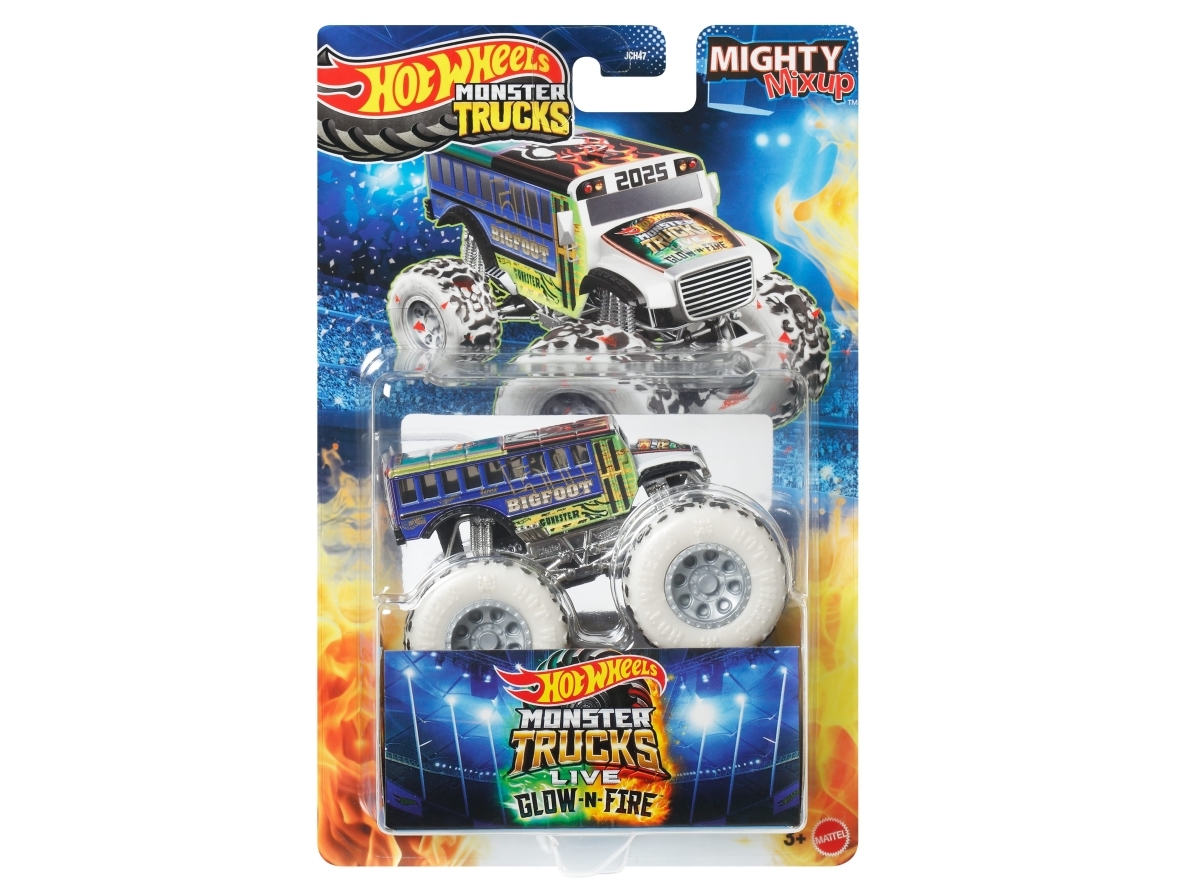 Hot Wheels Monster Trucks JCH47, Monster lasbil, 3 År, Plast, Metal, Flerfarvet