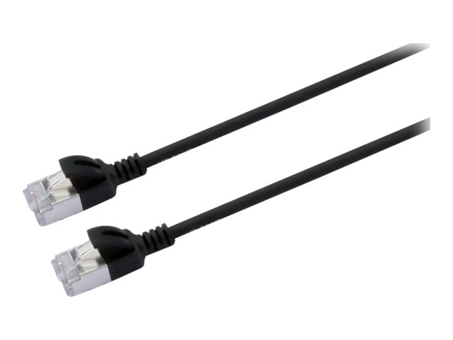 Prokord Slim - Nätverkskabel - RJ-45 (hane) till RJ-45 (hane) - 1.5 m - U/FTP - CAT 6a - halogenfri, hakfri - svart
