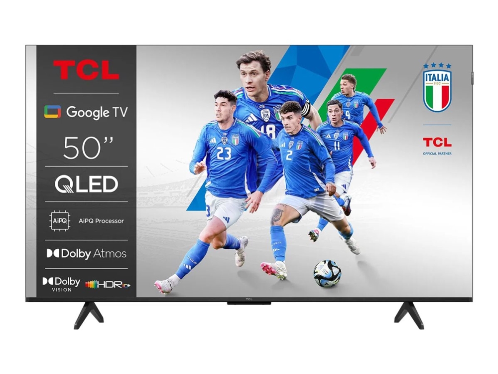 TCL 50P79K - 50 Diagonal klass (49.5 visbar) - P79K Series LED-bakgrundsbelyst LCD-TV - QLED - Smart TV - Google TV - 4K UHD (2160p) 3840 x 2160 - HDR - Quantum Dot - borstad metall | TV, Ljud & Bild - TV & Hemmabio - TV | GameStuff