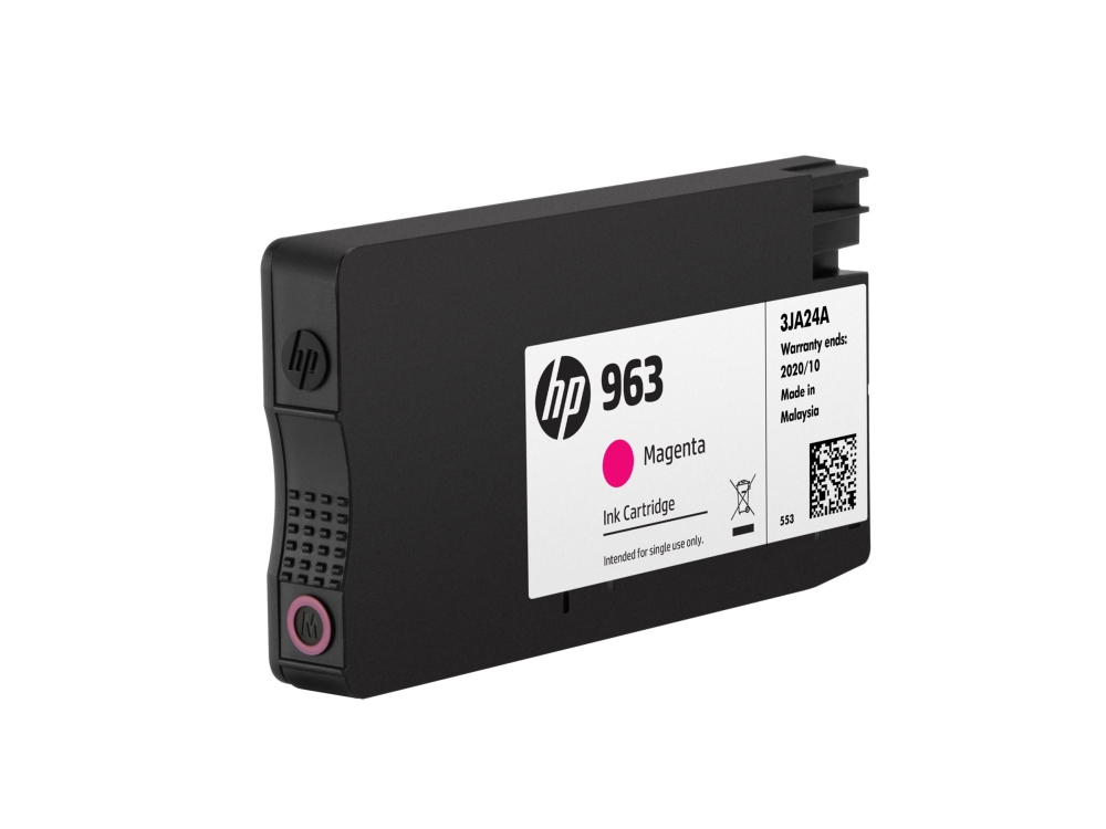 Hp 963 - 10.77 Ml - Magenta - Original - Blækpatron - For Officejet Pro 9010, 9012, 9014, 9015, 9016, 9019, 9020, 9022, 9025