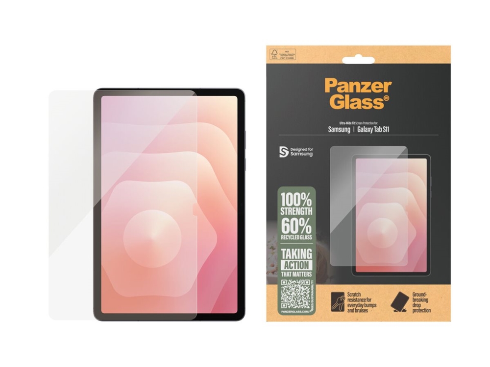 PanzerGlass - Skärmskydd för surfplatta - ultrabred passning - glas - för Samsung Galaxy Tab S11 | Datorer & Surfplattor - Tillbehör till surfplattor - Skärmskydd | GameStuff