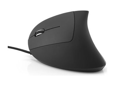 Mediarange Mros231, Linkshändig, Vertikale Ausführung, Optisch, Usb Typ-A, 2400 Dpi, Schwarz