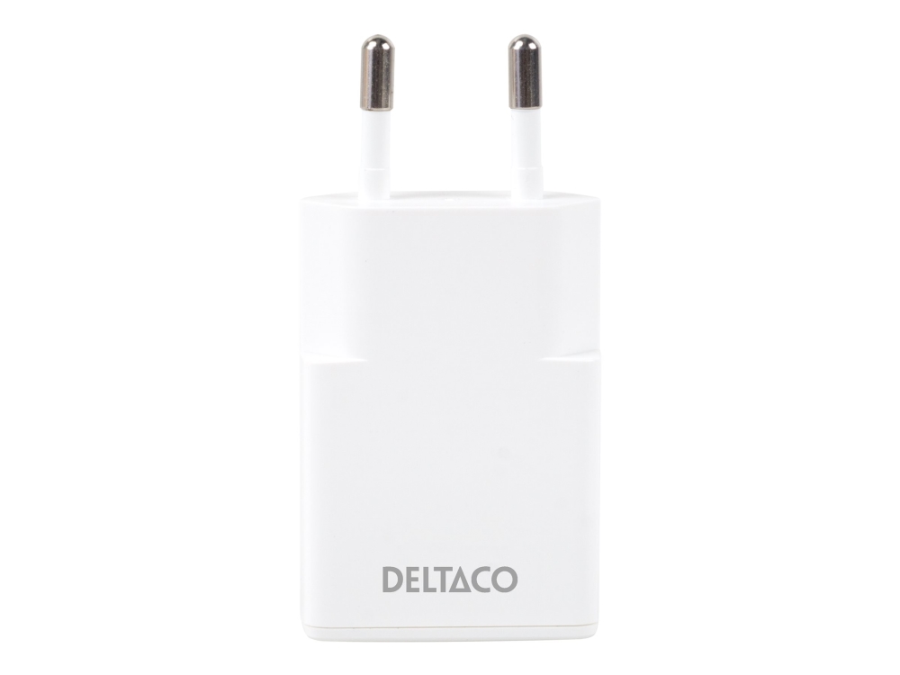 DELTACO - Strömadapter - smal - 30 Watt - 3 A - PD/PPS, SFC (24 pin USB-C) - vit | Tele & GPS - Batteri & Laddare - Laddare | GameStuff