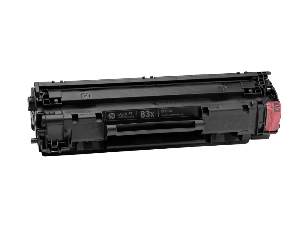 HP 83X / CF283X High Capacity Black Toner - Lasertoner Sort