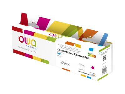 Owa - 247 Ml - Magenta - Kompatibel - Genproduceret - Blækpatron (Alternativ Til: Hp 991X) - For Hp Pagewide Color 755 Pagewide Managed P77740, P7775