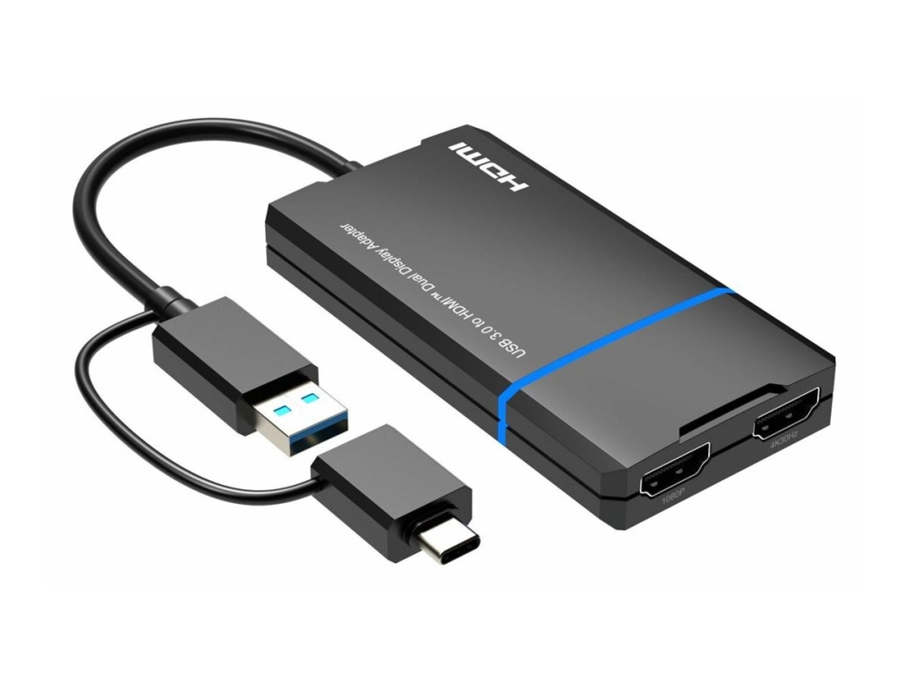 Microconnect Mc-Usb3.1Chdmix2-2In1, 0,12 M, Usb Typ-C, Hdmi, Stecker, Buchse, 3840 X 2160 Pixel