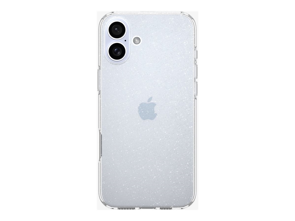 Spigen Liquid Crystal Glitter - Bagsidecover Til Mobiltelefon - Termoplastisk Polyuretan (Tpu) - Krystalkvarts - For Apple Iphone 16