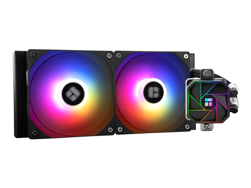 Aqua Elite 240 V3 - Kylsystem med vätska till processorn - ARGB - (för: LGA115x Socket, LGA1200, LGA1700, LGA1851, LGA2011, LGA2066, AM4, AM5) - 120 mm - svart