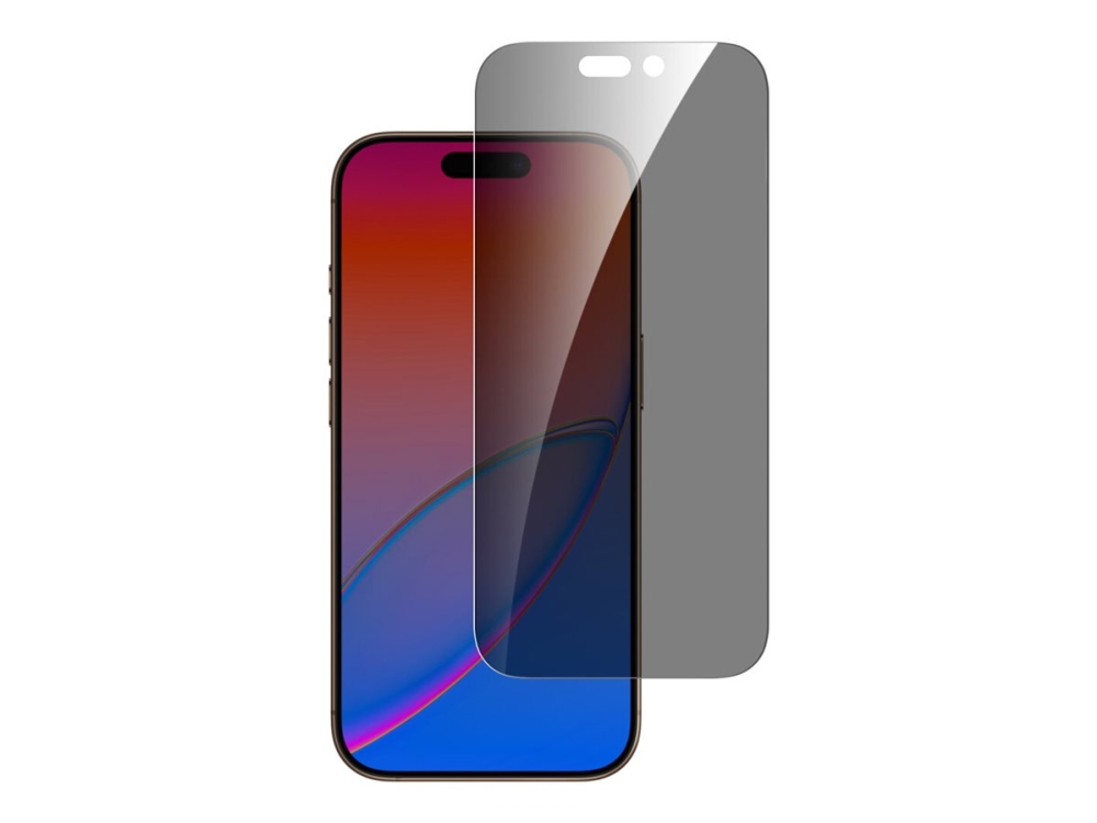 4Smarts Second Glass - Skærmbeskytter For Mobiltelefon - Med Monteringsramme - Glas - Med Fortrolighedsfilter - 2-Vejs - Gennemsigtig - For Apple Iph