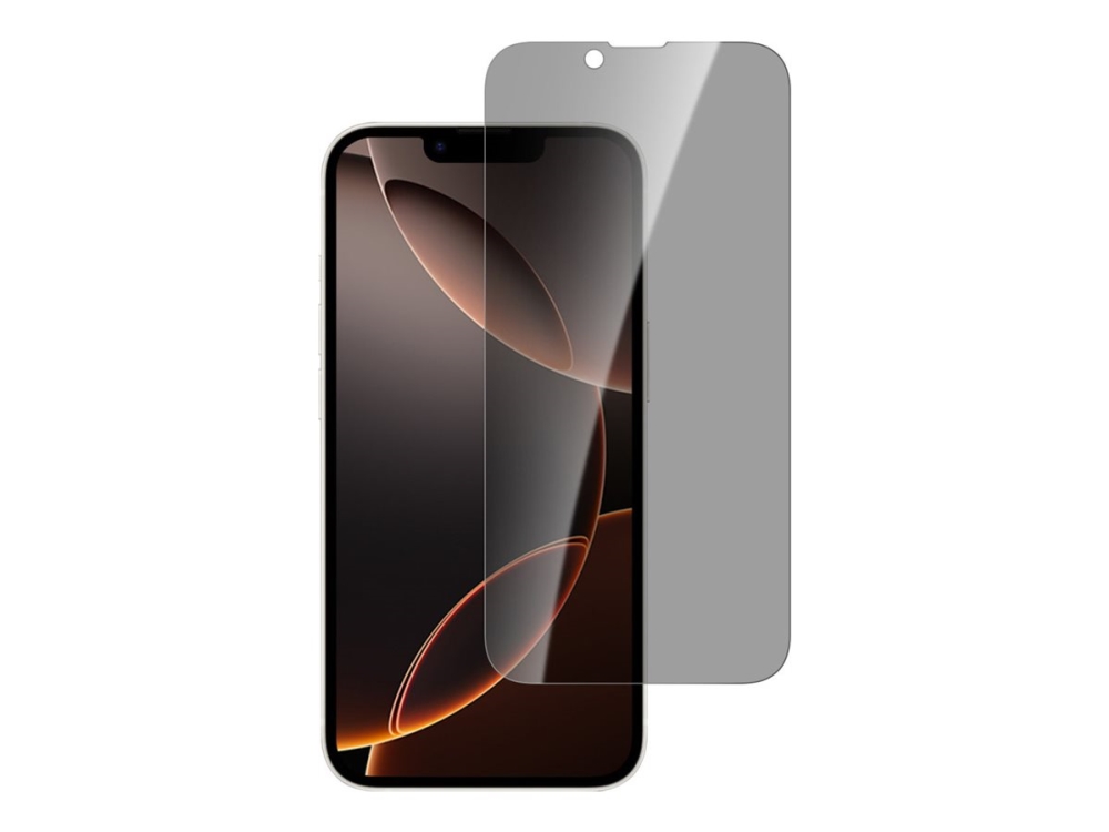 4Smarts Second Glass - Skærmbeskytter For Mobiltelefon - Med Monteringsramme - Glas - Med Fortrolighedsfilter - 2-Vejs - Gennemsigtig - For Apple Iph