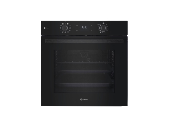 Orkaitė Indesit Oven | Io K58hs B | 71 L | Electric | Hydrolytic | Electronic | Height 59.5 Cm | Plotis 59.5 Cm | Juodas