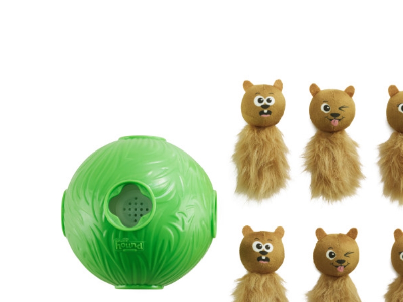 Nina Ottoson Hund Schnüffelball Grün Mit Eichhörnchen