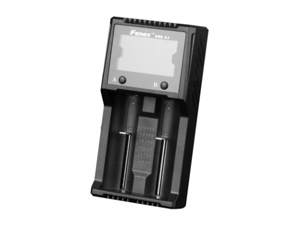 Fenix ARE-A2, Litium Polymer (LiPo), Litium-Ion (Li-Ion), Nickel-kadmium (NiCd), Nickel-metallhydrid (NiMH), Omvänd polaritet, Kortslutning, AA, AAA, C