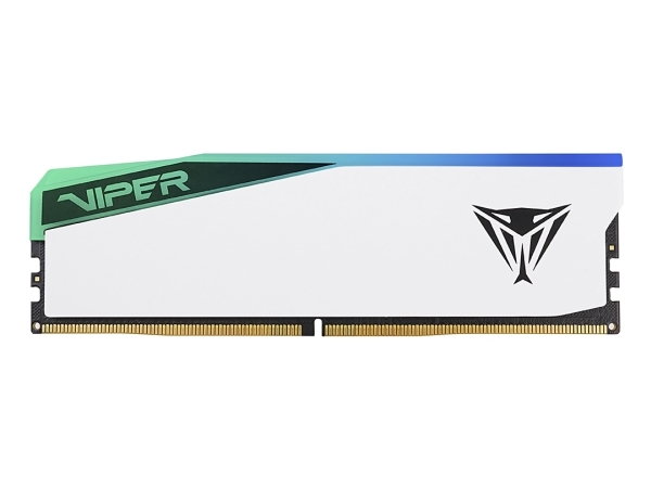 Patriot Viper Elite 5 RGB - DDR5 - sats - 48 GB: 2 x 24 GB - DIMM 288-pin - 3000 MHz / PC5-48000 - CL30 - 1.35 V - ej buffrad - on-die ECC - vit | Datorkomponenter - RAM-Minnen | GameStuff
