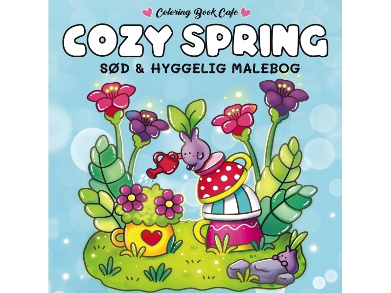 Målarbok: Mysig vår - Mysig färgläggning Målarbok Cafe | Skola & Hobby - Till skolväskan - Målarböcker | GameStuff