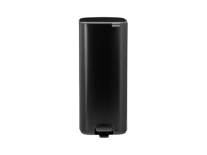 Brabantia 238109, 30 L, Rektangulær, Stål, Sort, Pedal, Stål