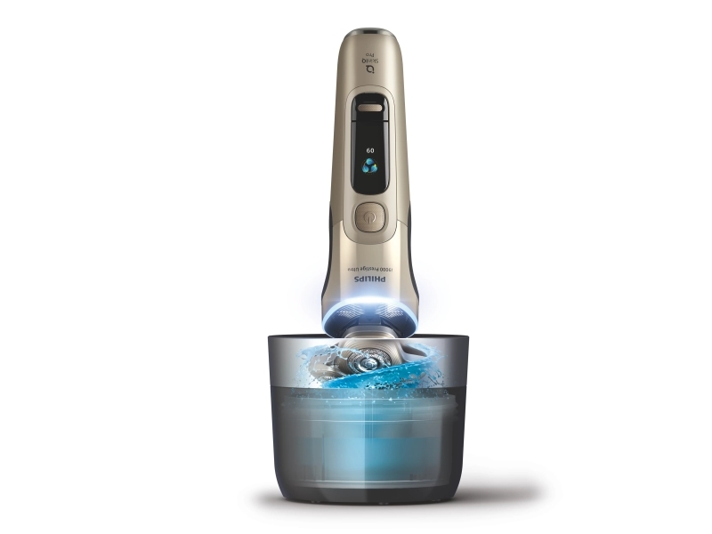 Philips i9000 Prestige Ultra XP9403 Rakapparat för våt- och torrakning med SkinIQ Pro, Roterande rakhuvud, Guld, SkinIQ Pro, Rostfritt stål, LCD, Android, iOS | Hårvård - Skägg- / Hårtrimmer - Rakapparater | GameStuff