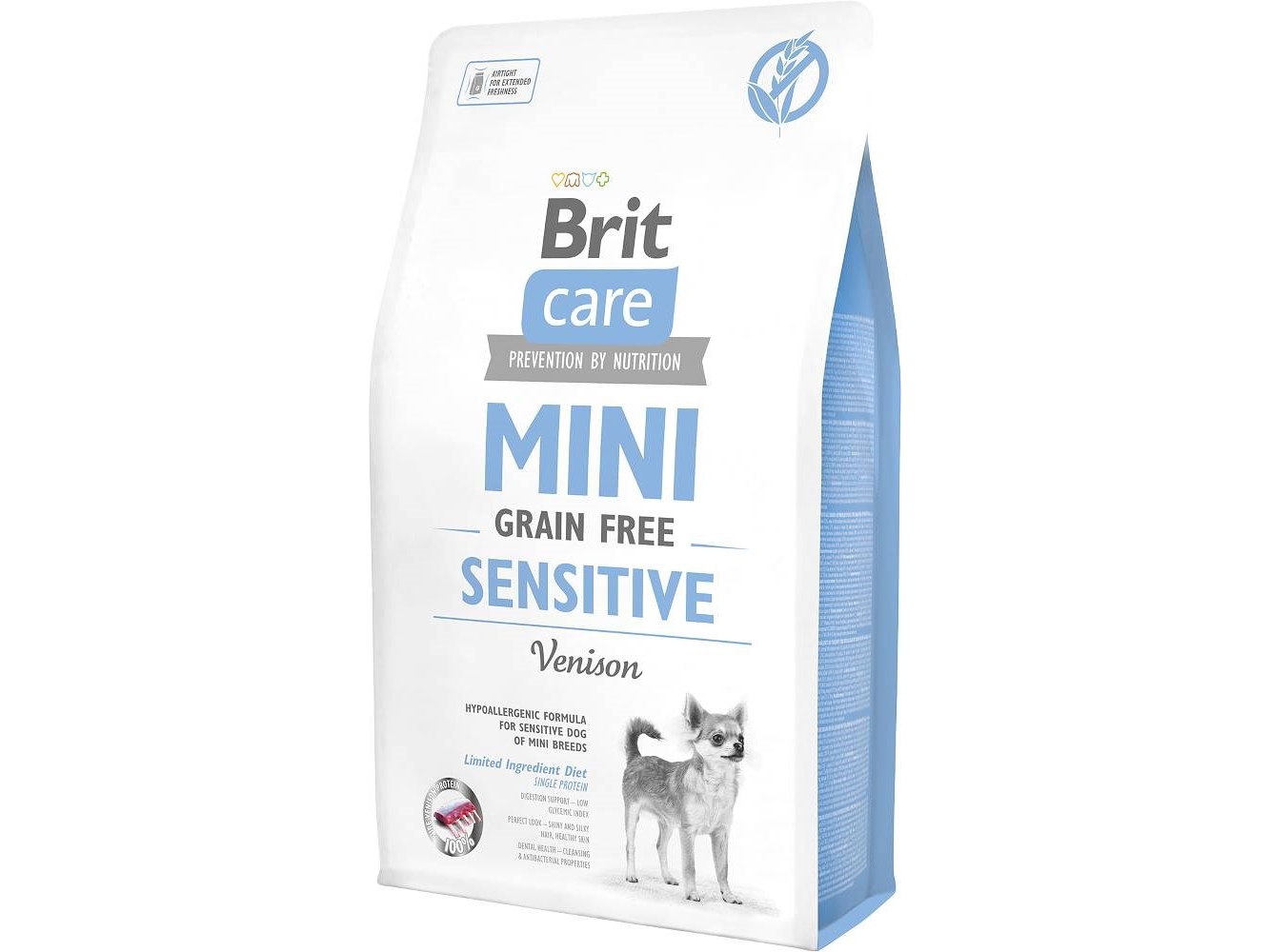 Brit Care Sensitive Grain Free Venison, Voksen, X-small (< 4kg), Vildt, 2 kg