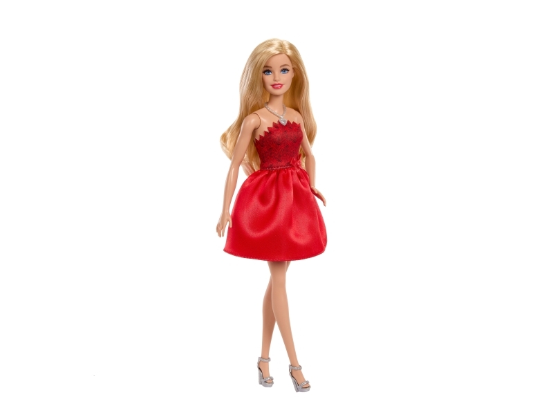 Barbie Ruby Red Barbie 80Th Anniversary Party Fashion Doll In A Red Dress With Accessories