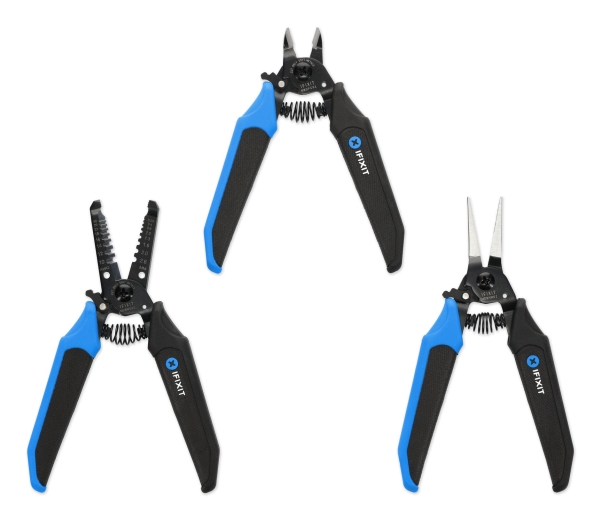 Ifixit If145-550-1, Tangsæt, Sort, Blå