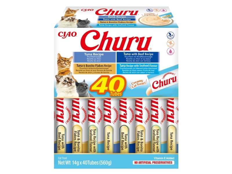 Churu Cat Cremy Tuna Varieties 40x14g