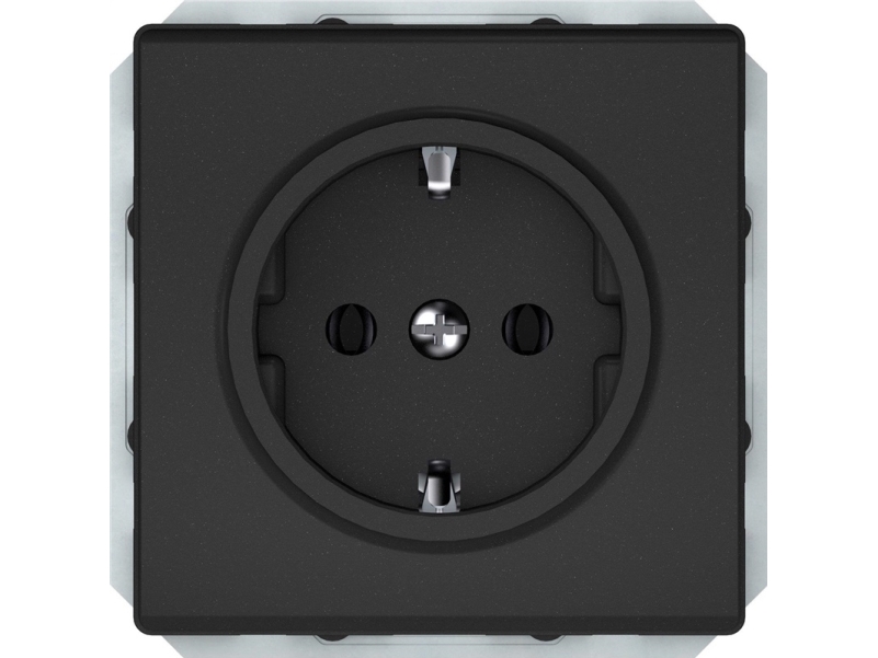 Socket Vilma St150, With Grounding, Matt Black