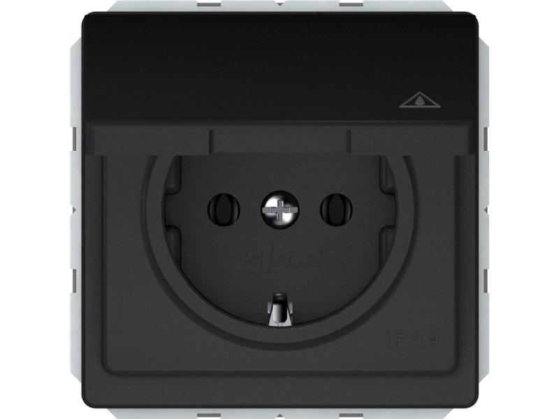 Socket Vilma St150, Matt Black, Ip44