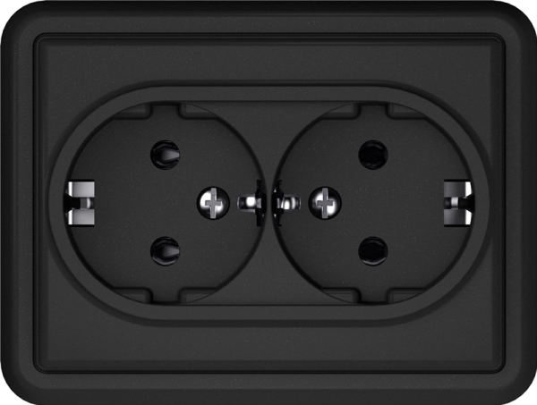 Double Socket Vilma St150, Matte Black