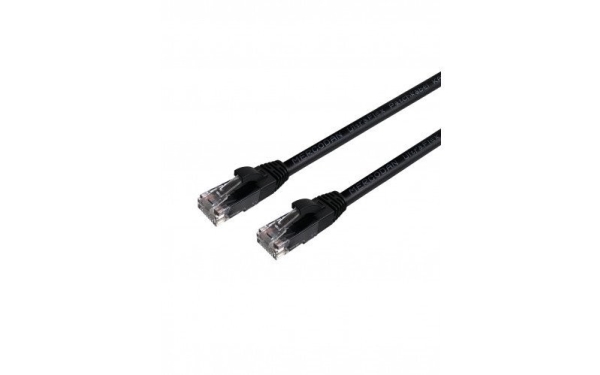 Mercodan Ultraflex Patchcord Cat6 Utp, 15M, Sort, Lszh Halogenfri, Awg26, Kobber, Fluke Testet, 15 M, Cat6, U/Utp (Utp), Rj-45, Rj-45