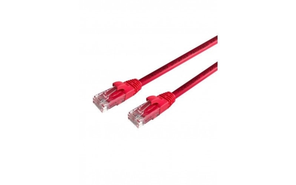 Mercodan Ultraflex Patchcord Cat6 Utp, 1,0 M, Rød, Lszh Halogenfri, Awg26, Kobber, Fluke-Testet, 1 M, Cat6, U/Utp (Utp), Rj-45, Rj-45