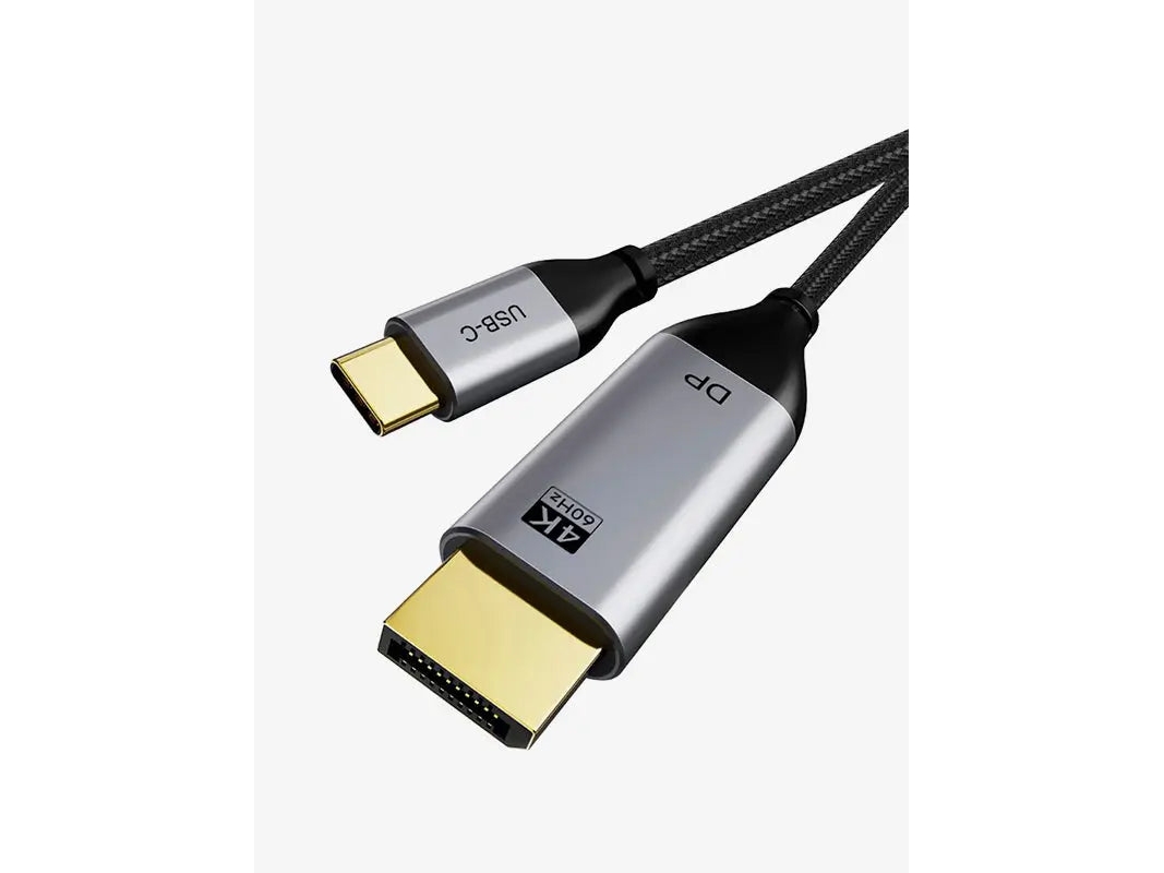 Cabletime Ct-C160-Pu31-Cmdp2-S1.8, 1,8 M, Usb Type-C, Displayport, Hanstik, Hanstik, Lige