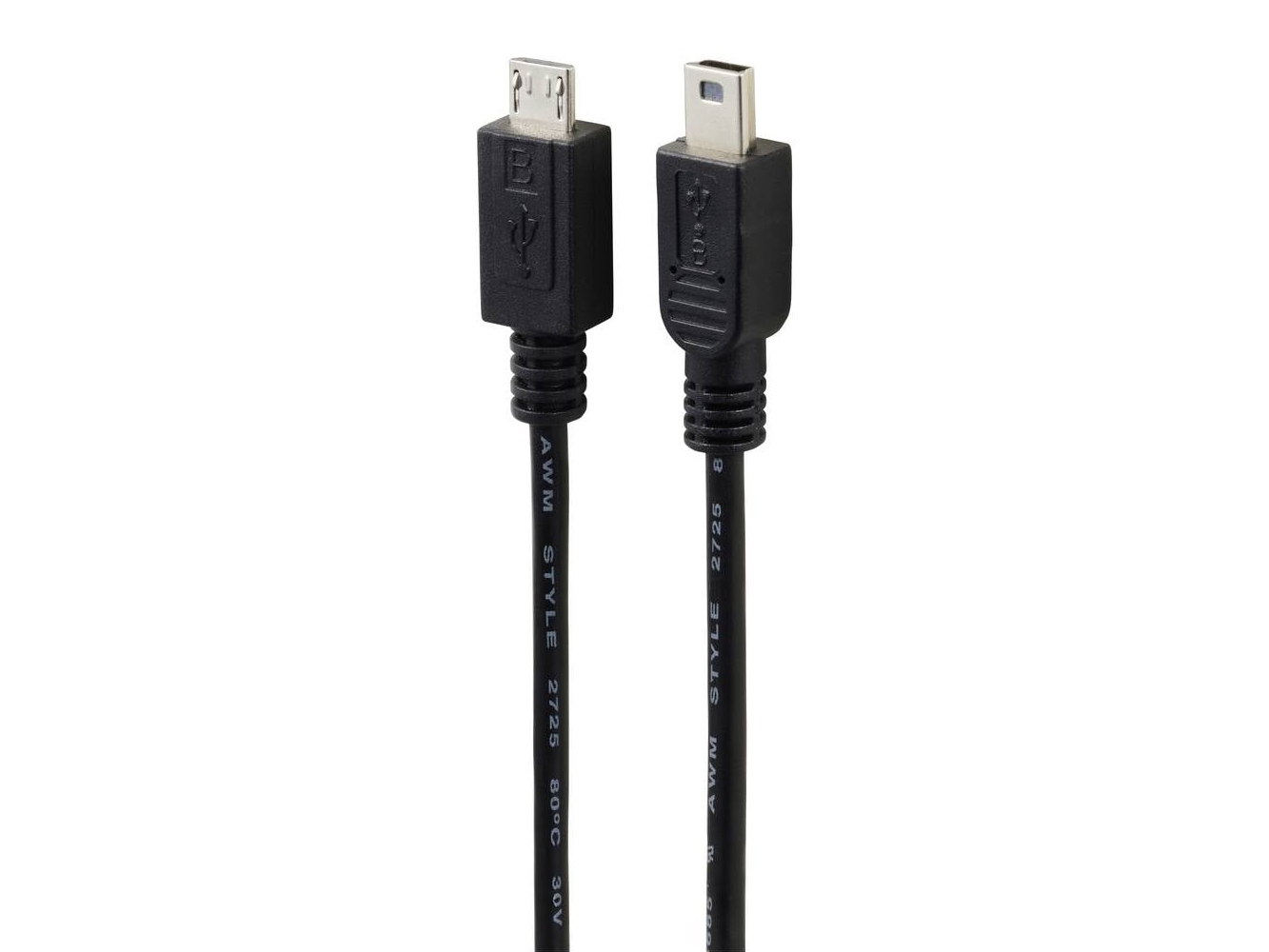 Renkforce Rf-5720368, 0,5 M, Micro-Usb B, Mini-Usb B, Usb 2.0, 0,48 Gbit/Sek., Sort