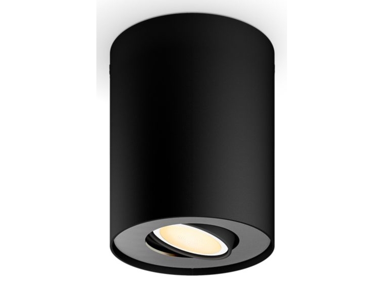 Philips Hue White Ambiance Pillar Single Spotlight Ext. - Includes Gu10 Led Bulb - Bluetooth Control Via App - Control With App Or Voice - Add Hue Br
