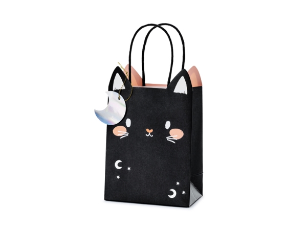 Schwarze Katze Geschenktasche