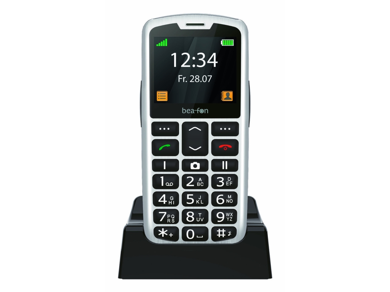 Beafon Sl260, Balken, Single Sim, 5,59 Cm (2.2"), Bluetooth, 800 Mah, Schwarz, Silber