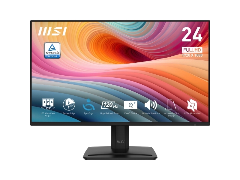 Msi Pro Mp242a E2, 60,5 Cm (23.8"), 1920 X 1080 Pixel, Fuld Hd, 4 Ms, Sort