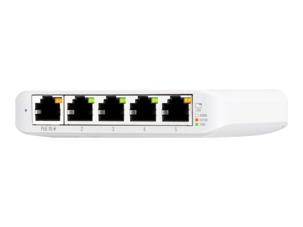 Ubiquiti Unifi Switch Usw Flex Mini - Switch - Administreret - 4 X 10/100/1000 + 1 X 10/100/1000 (Poe+) - Desktop - Poe+