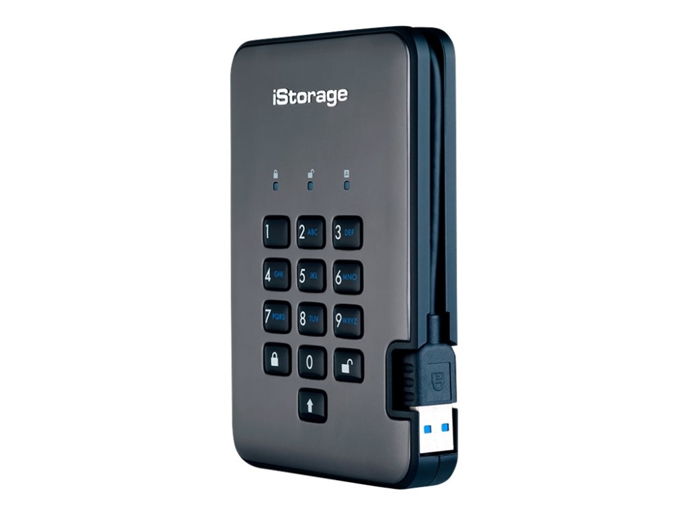 Istorage Diskashur Pro² - Ssd - Krypteret - 1 Tb - Ekstern (Bærbar) - Usb 3.1 - Fips 197, 256-Bit Sha, 256-Bit Aes-Xts - Taa-Kompatibel